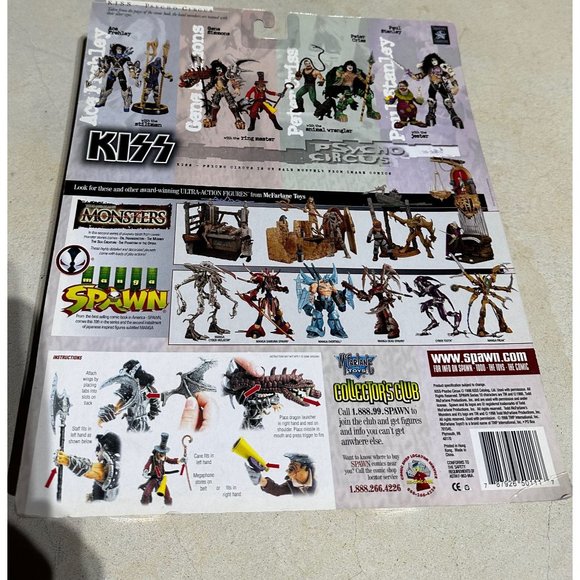 Kiss Psycho Circus The Ring Master Action Figure New on Card - Picture 2 of 2